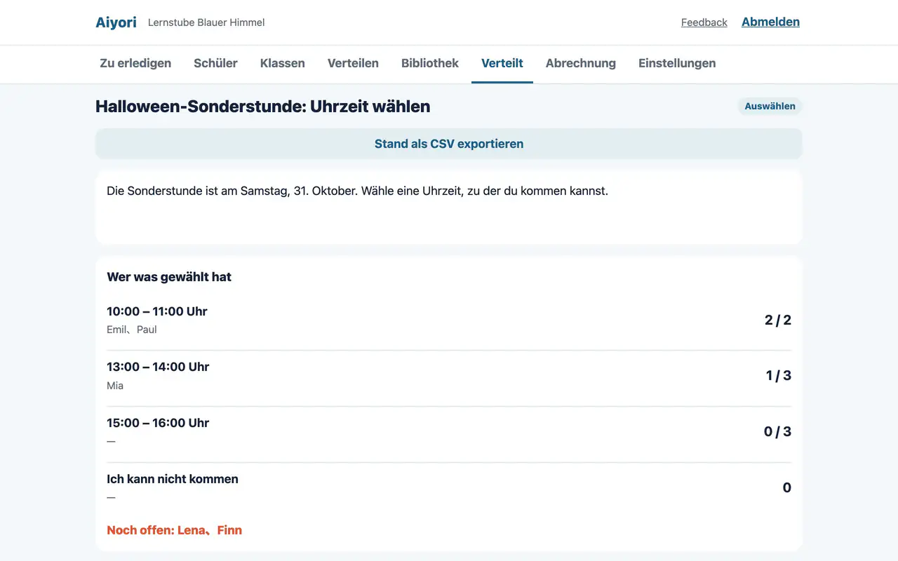 Liste der Personen, die gewählt haben